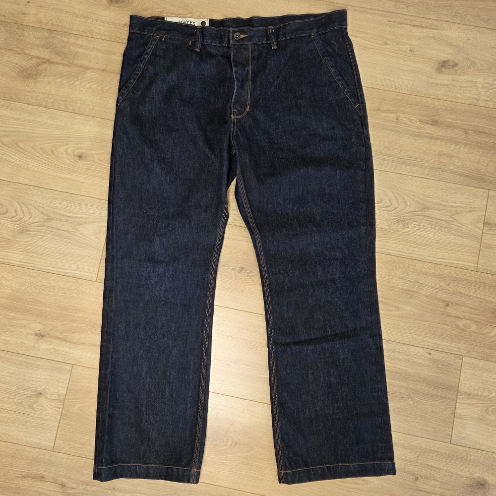 GAP Hayes Dark Wash Denim Jeans Men’s 40x30 Straight Leg Resin Rinse